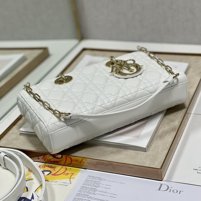 D*or lady d-joy bag white cannage lambskin