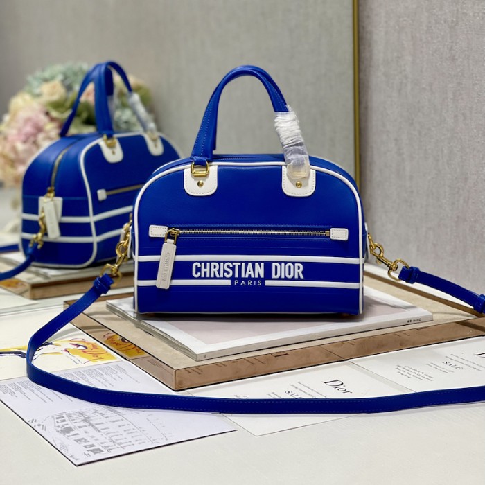 small D*or vibe zip bowling bag blue