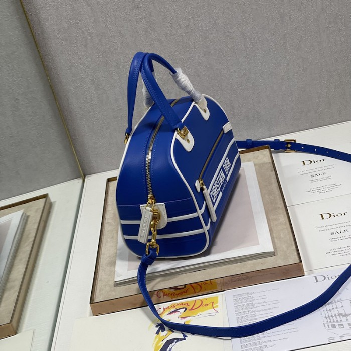 small D*or vibe zip bowling bag blue