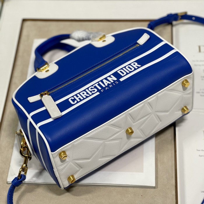 small D*or vibe zip bowling bag blue