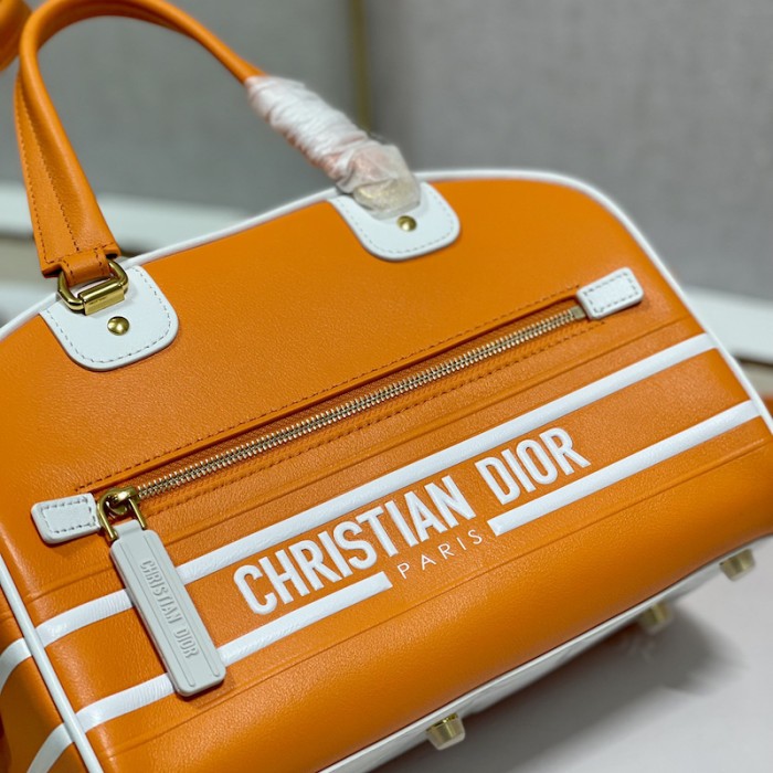 small D*or vibe zip bowling bag orange