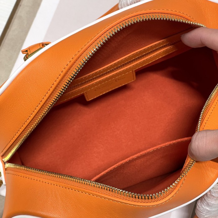 small D*or vibe zip bowling bag orange