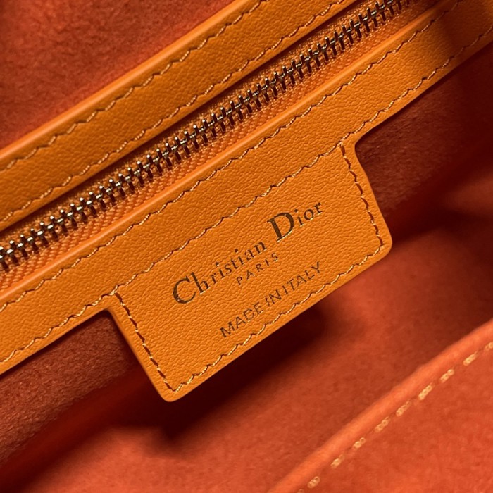 small D*or vibe zip bowling bag orange
