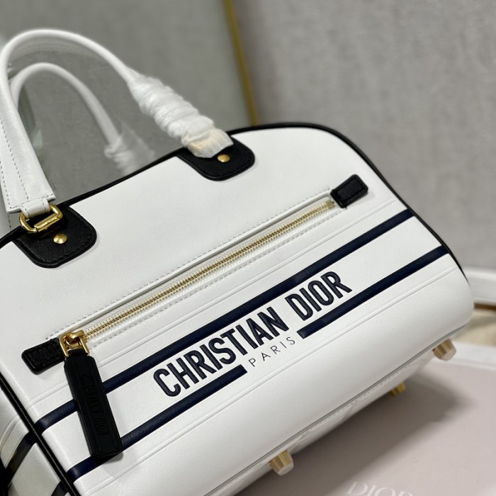 small D*or vibe zip bowling bag white