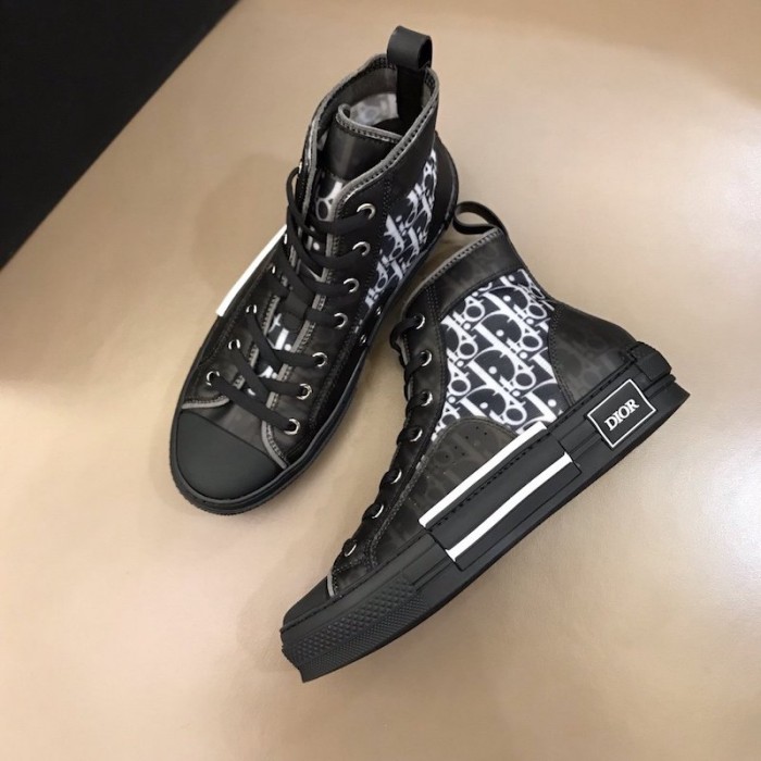D*or b23 high top logo oblique black