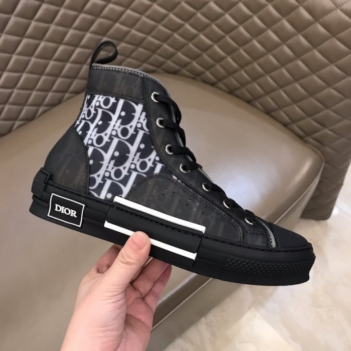 D*or b23 high top logo oblique black