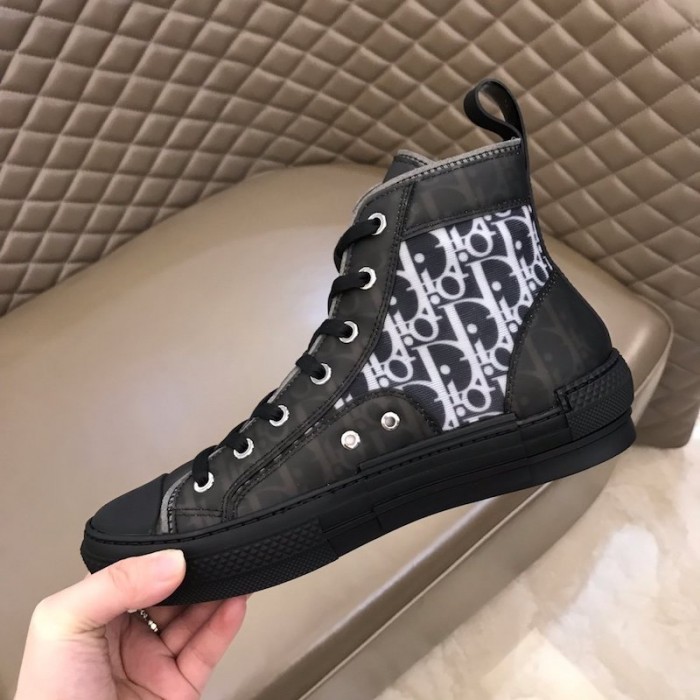 D*or b23 high top logo oblique black