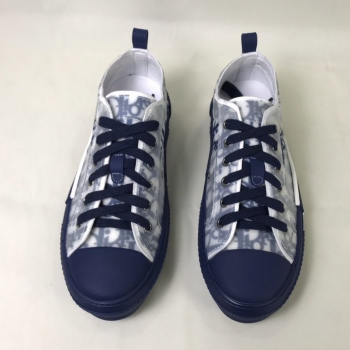 D*or b23 low logo oblique blue