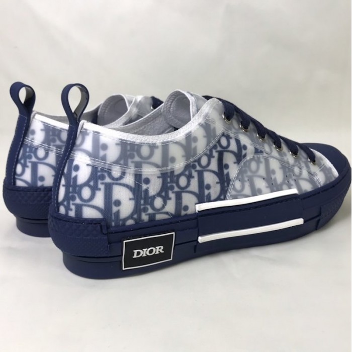 D*or b23 low logo oblique blue