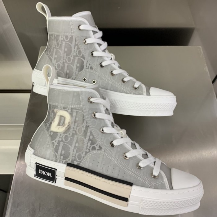 D*or b23 high top logo oblique grey