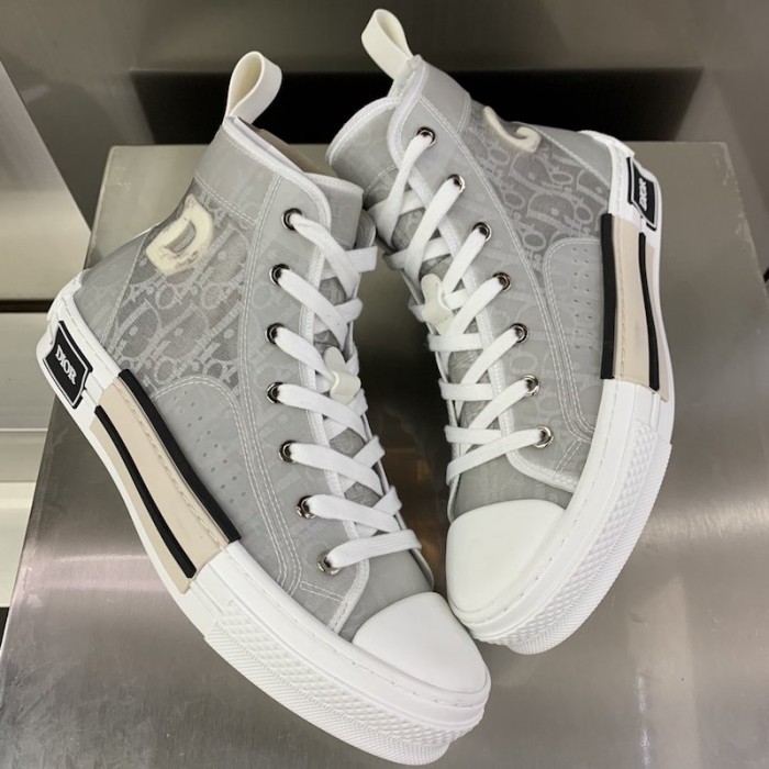 D*or b23 high top logo oblique grey