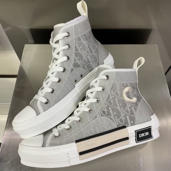 D*or b23 high top logo oblique grey