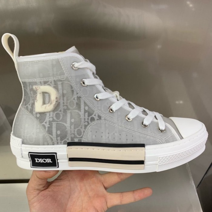 D*or b23 high top logo oblique grey