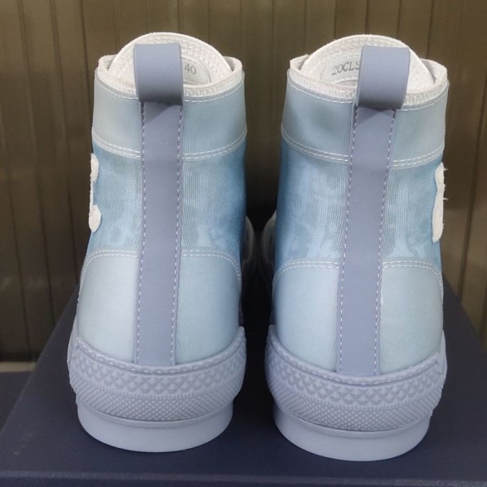 D*or b23 high top logo oblique light blue