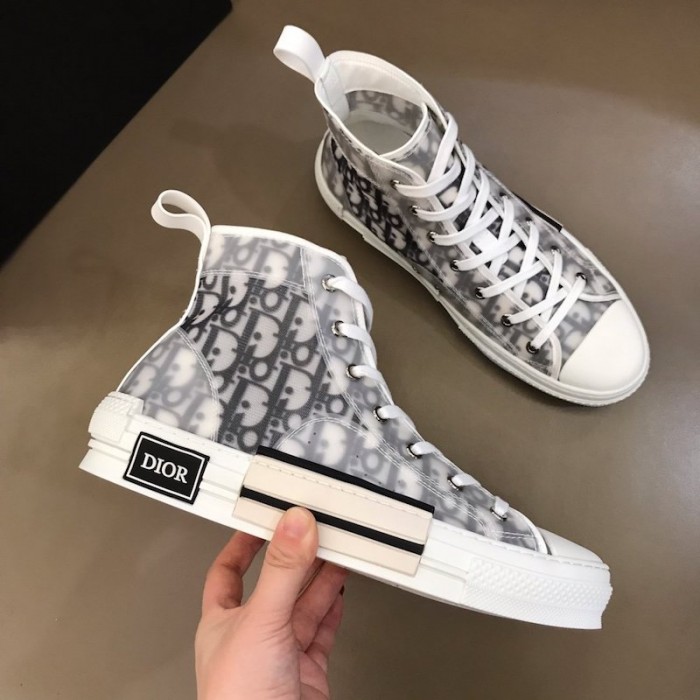 D*or b23 high top logo oblique white