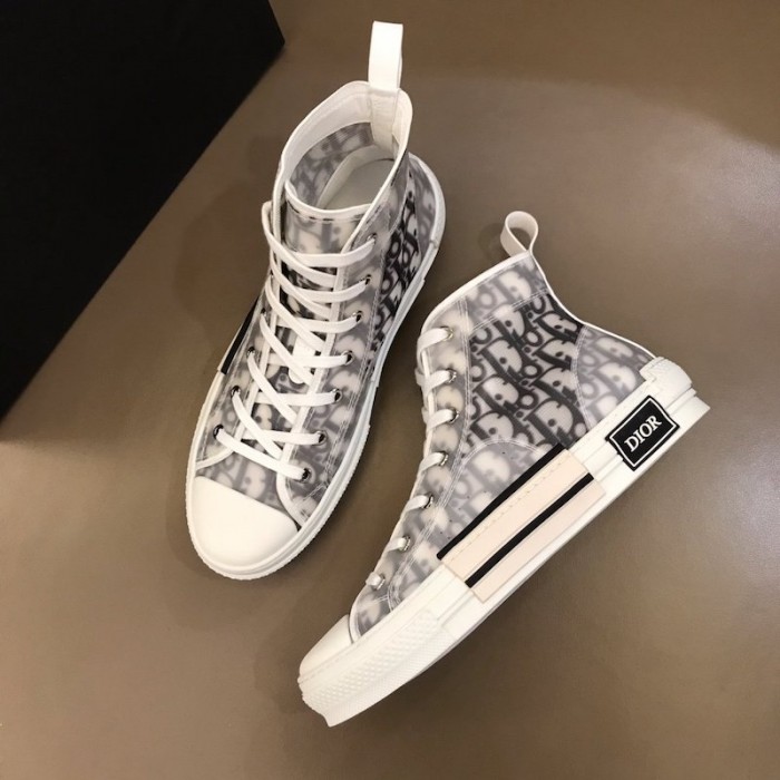 D*or b23 high top logo oblique white