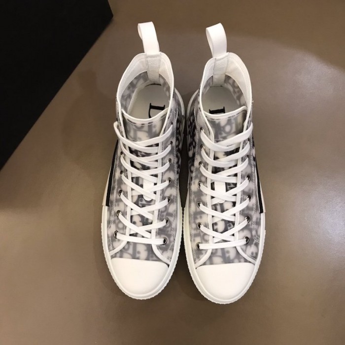 D*or b23 high top logo oblique white