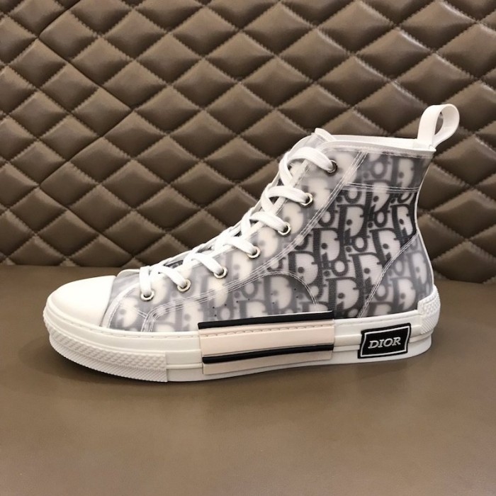 D*or b23 high top logo oblique white