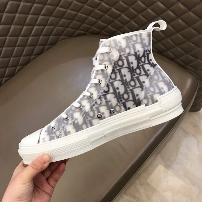 D*or b23 high top logo oblique white