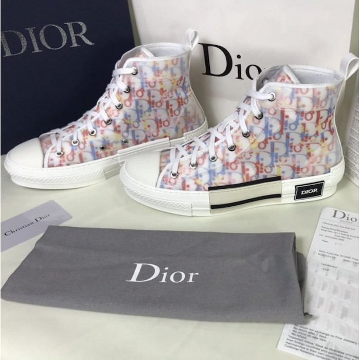 D*or b23 high top logo oblique multicolor