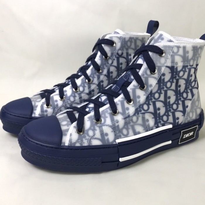 D*or b23 high top logo oblique blue