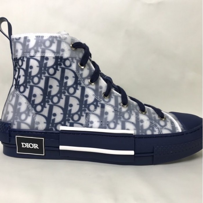 D*or b23 high top logo oblique blue