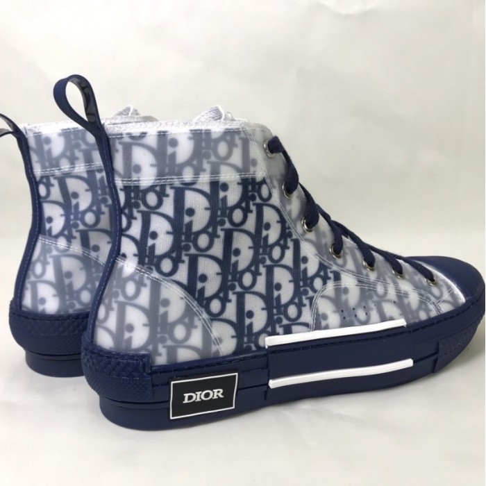 D*or b23 high top logo oblique blue