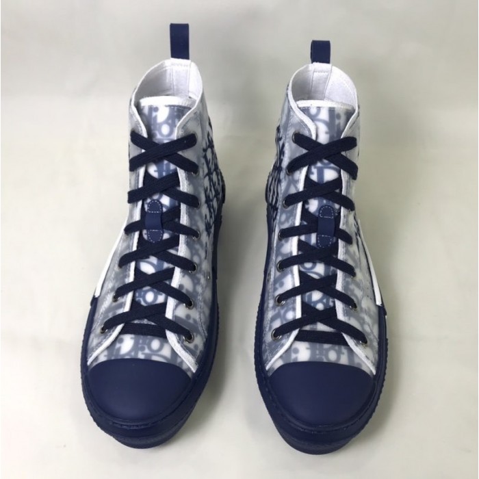 D*or b23 high top logo oblique blue