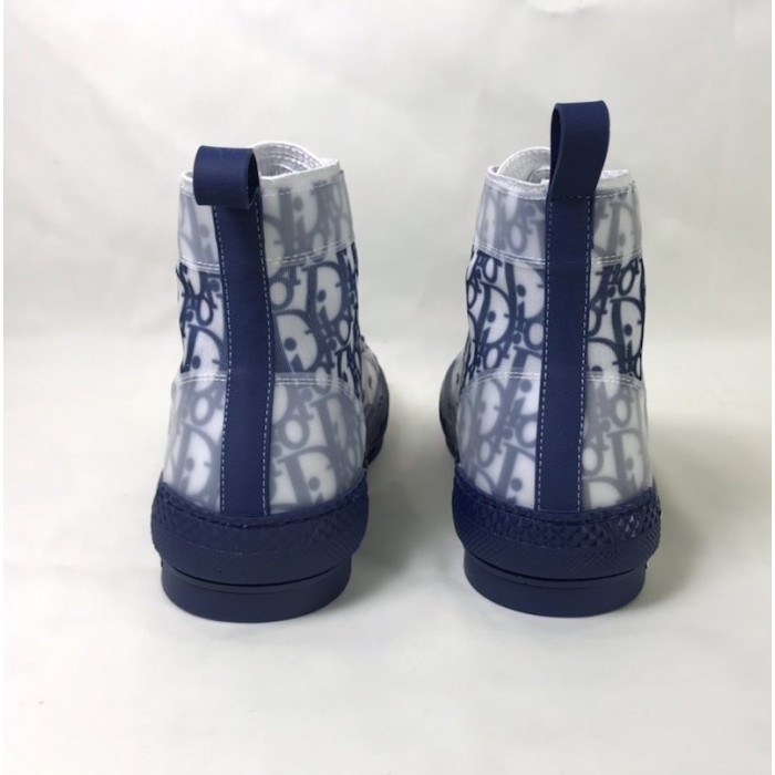 D*or b23 high top logo oblique blue