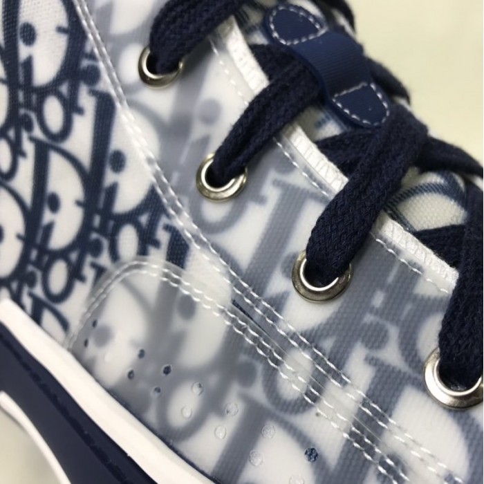 D*or b23 high top logo oblique blue