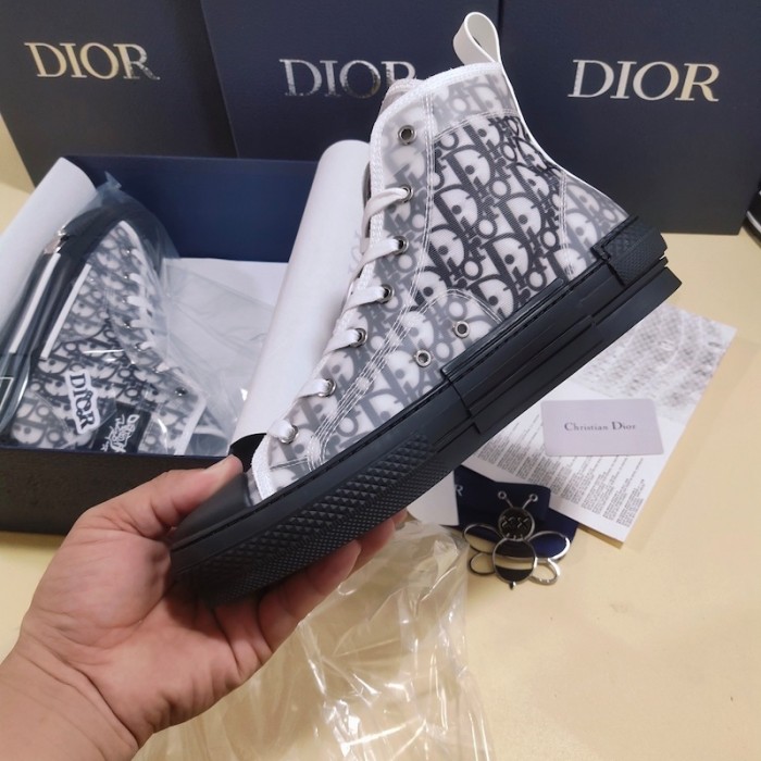 D*or b23 high top logo oblique patch black
