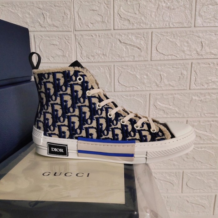 D*or b23 high top logo oblique tapestry navy