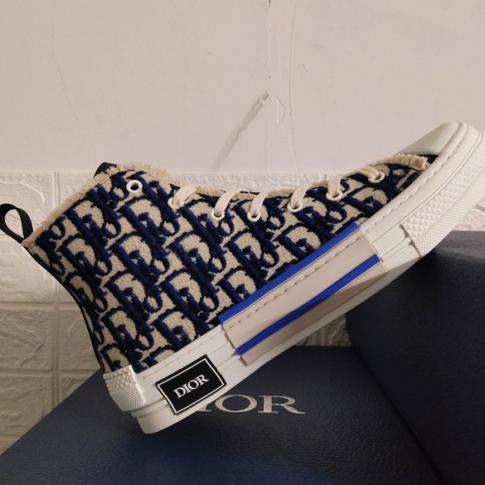 D*or b23 high top logo oblique tapestry navy