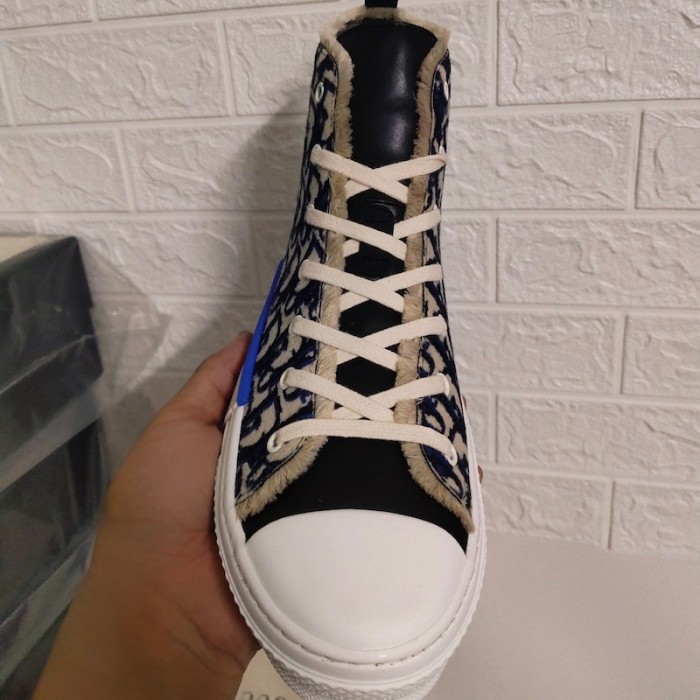 D*or b23 high top logo oblique tapestry navy