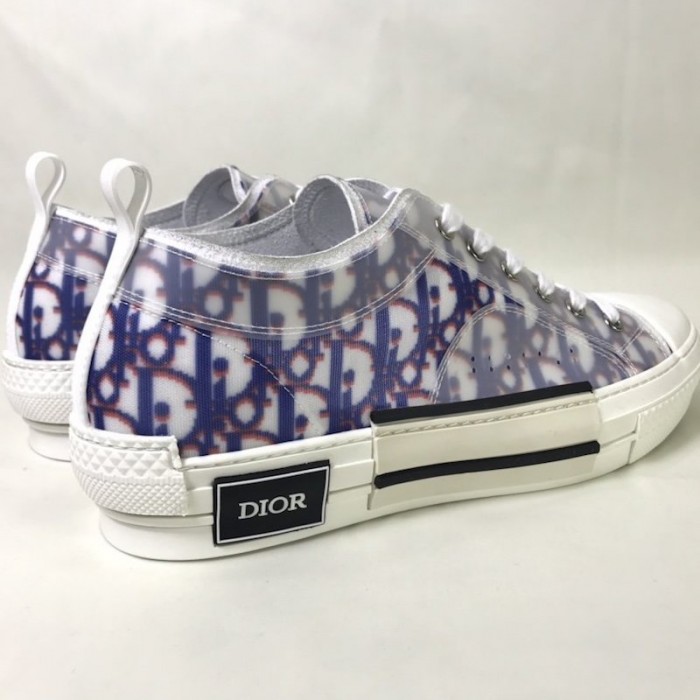 D*or b23 low logo oblique blue & red