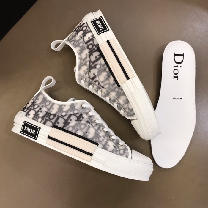 D*or b23 low logo oblique white