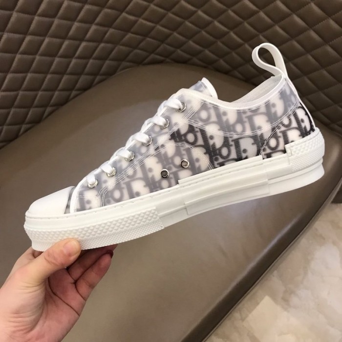D*or b23 low logo oblique white