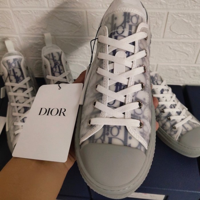 D*or b23 low top logo oblique navy / grey