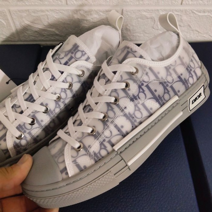D*or b23 low top logo oblique navy / grey