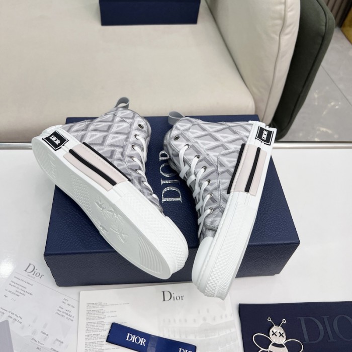 b23 high-top sneaker D*or gray cd diamond canvas