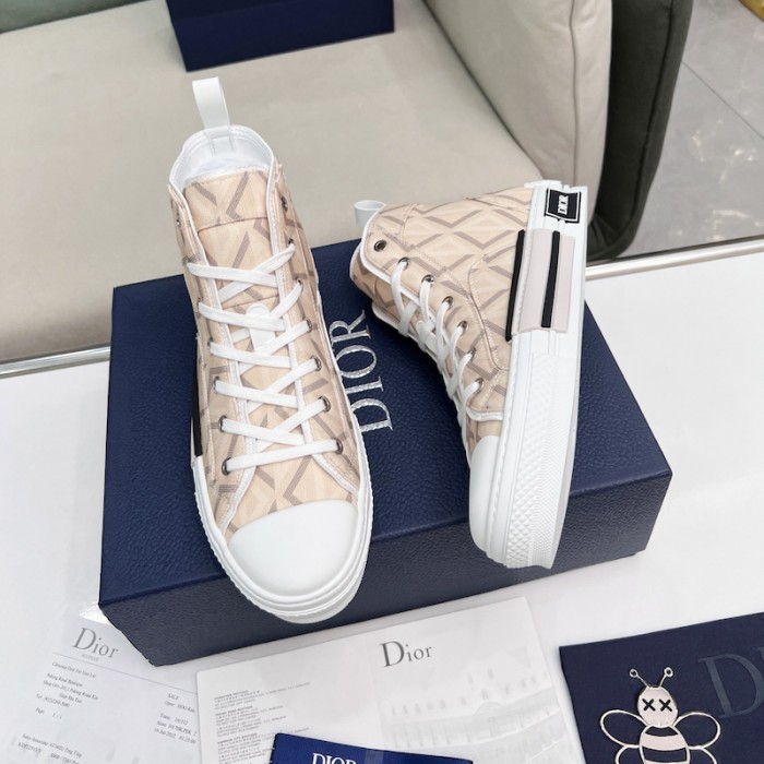B23 High-Top Sneaker Natural CD Diamond Canvas