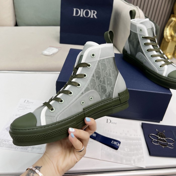 b23 high-top sneaker olive D*or oblique canvas