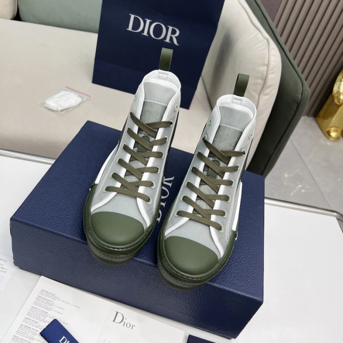 b23 high-top sneaker olive D*or oblique canvas