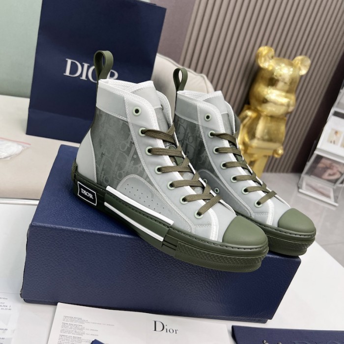 b23 high-top sneaker olive D*or oblique canvas