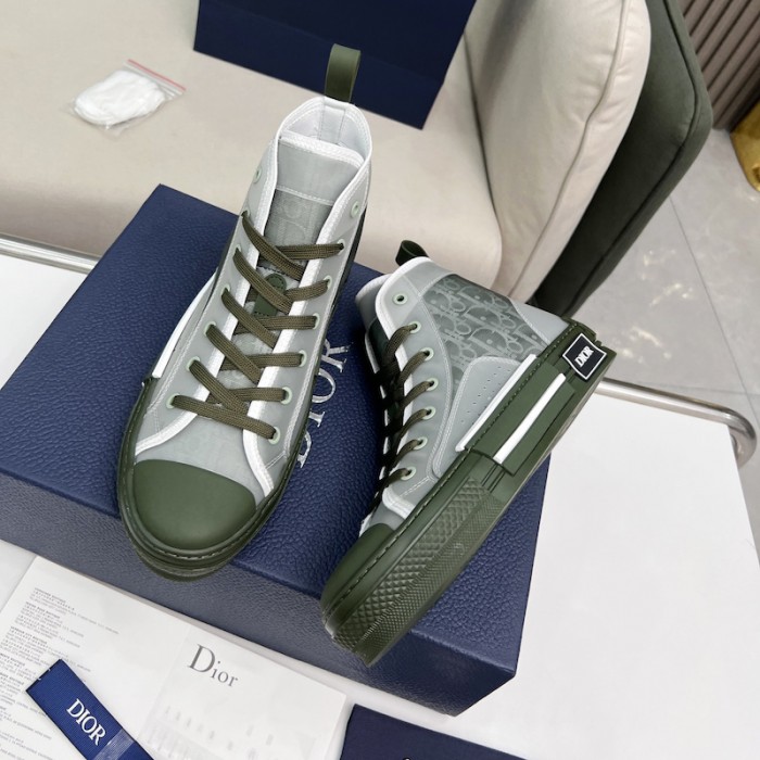 b23 high-top sneaker olive D*or oblique canvas