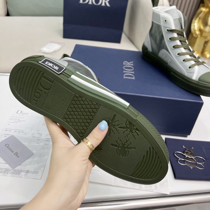 b23 high-top sneaker olive D*or oblique canvas
