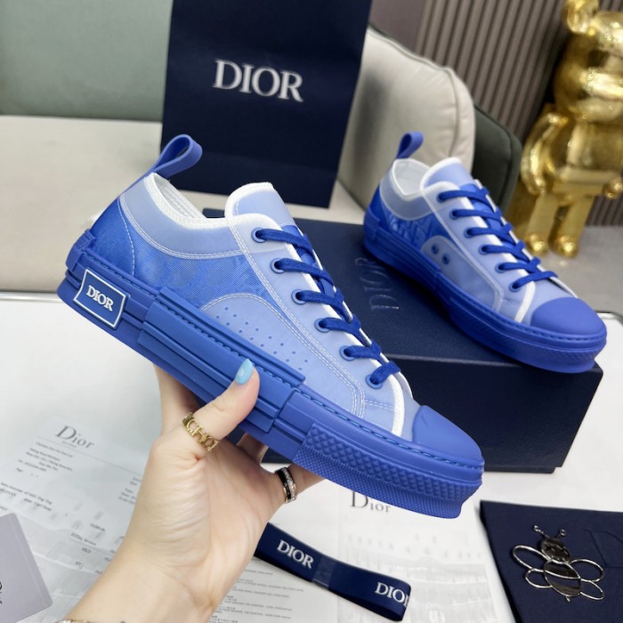 b23 low-top sneaker blue D*or oblique canvas