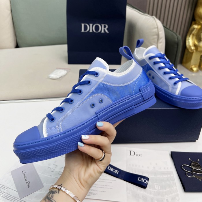 b23 low-top sneaker blue D*or oblique canvas
