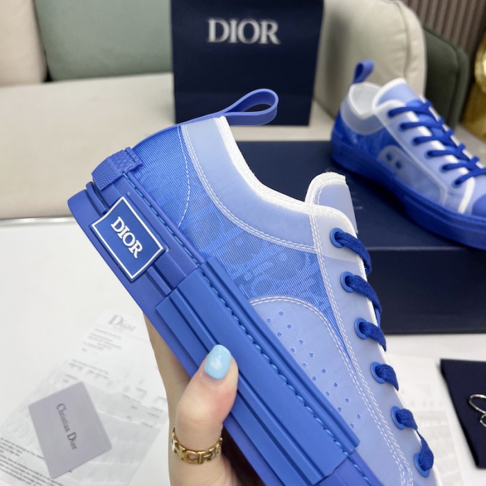 b23 low-top sneaker blue D*or oblique canvas