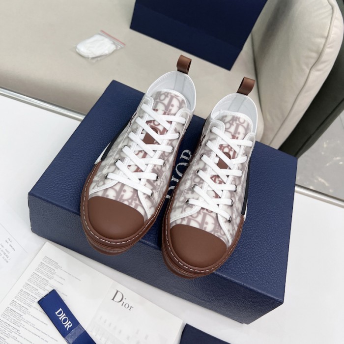 b23 low-top sneaker coffee D*or oblique canvas